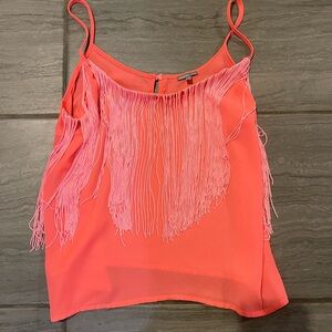 Sheer fringe top